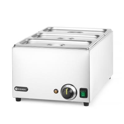 Sada Vodní lázeň RANGER + 3x GN 1/3 s víkem, HENDI, GN (H)150mm, GN 1/1, 230V/1000W, 590x332x(H)242mm | 238967
